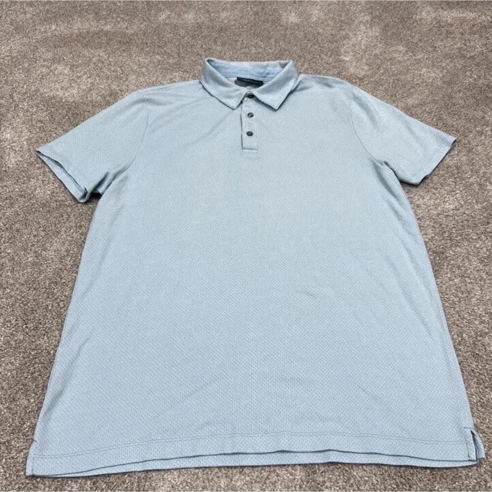 Perry Ellis Polo Men’s Blue Short Sleeve Size Large - Picture 5 of 9
